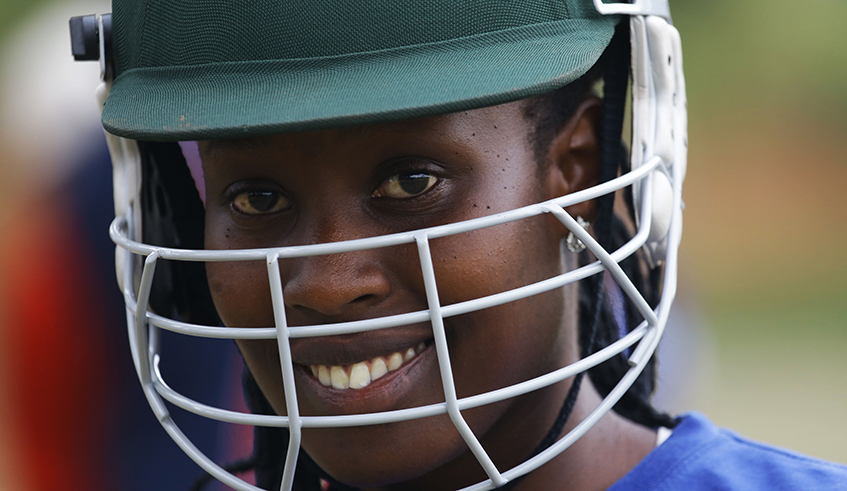 National women team cricket player Katia Uwamahoro. The Rwanda Cricket Association (RCA) is confident that there is still time to play all Cricket tournaments. / Sam Ngendahimana.