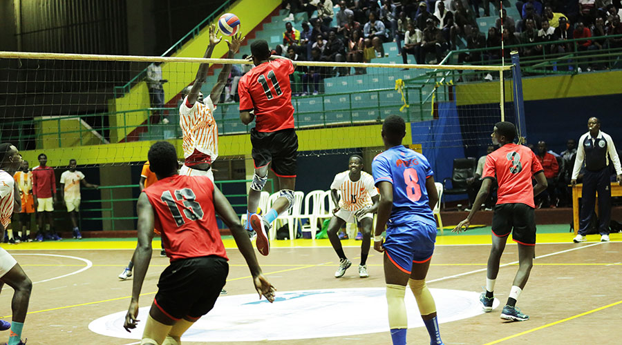 REG Volleyball players during a league match against Gisagara in 2019. Rwanda Energy Group (REG) and APR are Rwandau2019s representatives to this yearu2019s Africa club championship. 