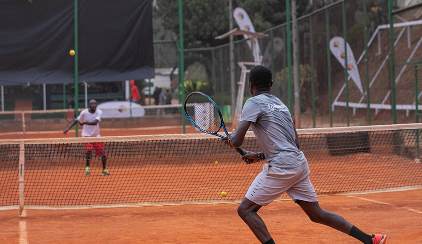 Tennis players during a game at Cercle sportif in Kigali. Rwanda will host the 2021 ITF Junior World Tennis Tour in July. / Photo: Sam Ngendahimana.