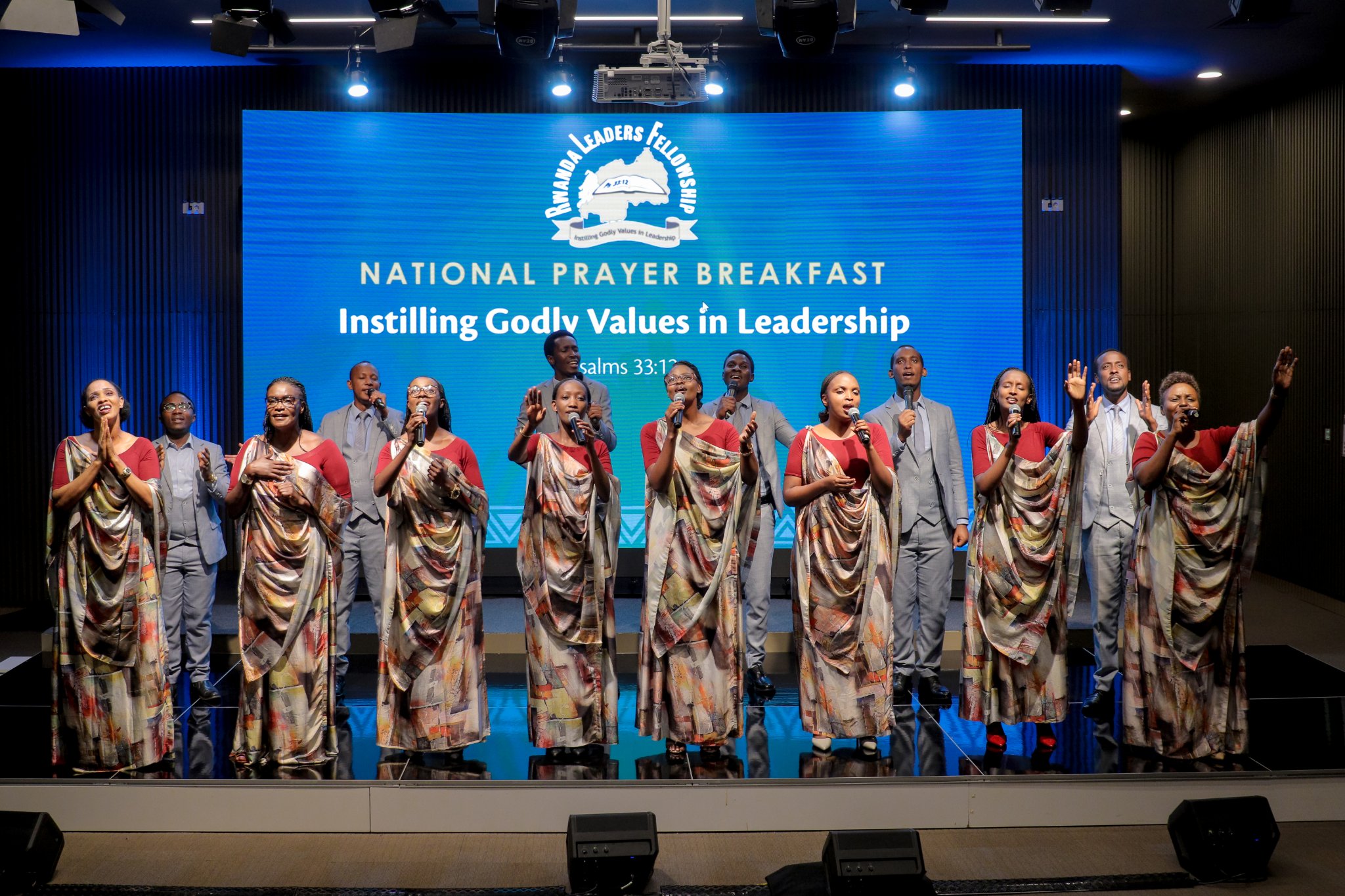 Ambassadors of Christ Choir of the Adventist Church during the 2021 National Prayer Breakfast which was held virtually due to the coronavirus pandemic. 