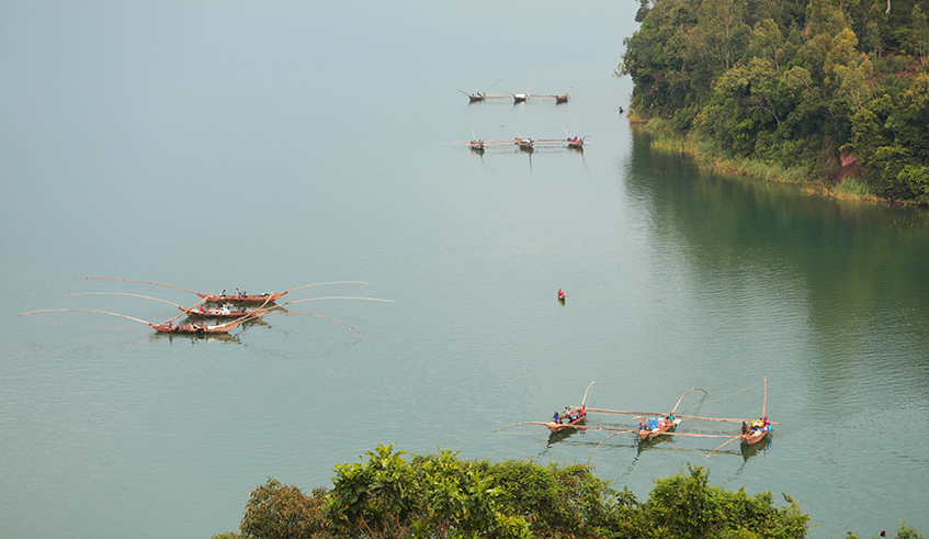 A view of Lake Kivu in Rusizi District. One of Rwandau2019s natural resources. / Photo: Olivier Mugwiza.