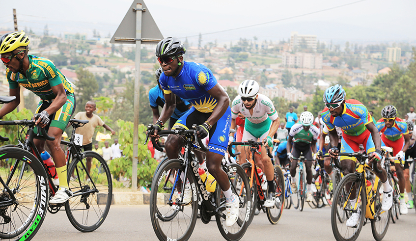 Cyclists competing in the African road race championship in Kigali in 2018. A technical team from the International Cycling Union (UCI) will come to Rwanda to assess whether the country fulfills all the requirements needed to host the 2025 UCI Road World Championships. / Sam Ngendahimana.