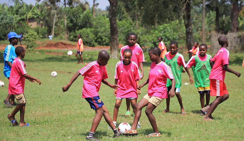Playing football during holidays is one of the activities that can keep school going kids busy. / Photo: File.