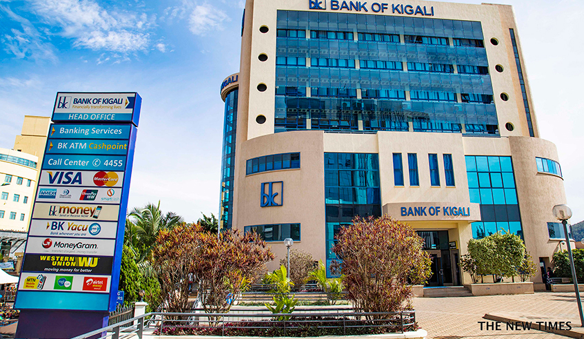 Bank of Kigali Head office. BK Group Plc in 2020 recorded an after-tax profit of Rwf38.4 billion which was a 3 per cent growth. / Photo: File.