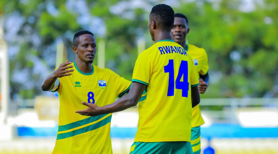 Haruna Niyonzima (#8) captained Rwanda against Cameroon during their goalless draw on Tuesday. 