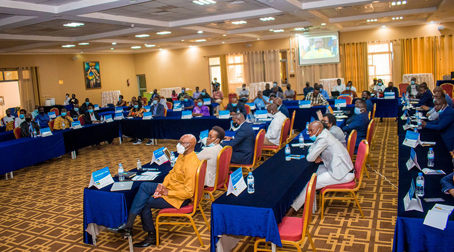 Representatives of different Sports Federations taking part in the National Olympics Committee General Assembly on Saturday. 