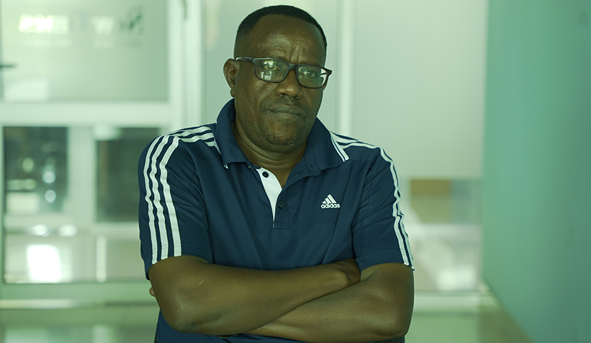 Marcel Rutagarama is one of the most celebrated sports commentators Rwanda has had. / Photo: Gad Nshimiyimana.