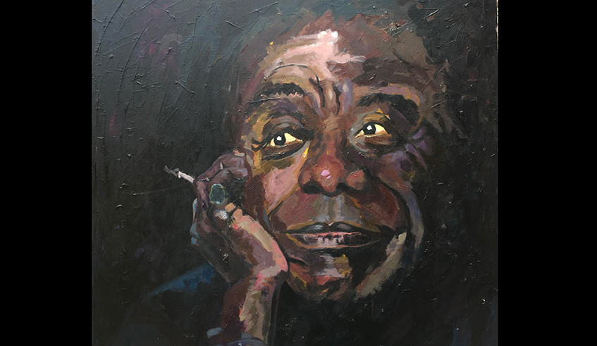 one of his paintings.