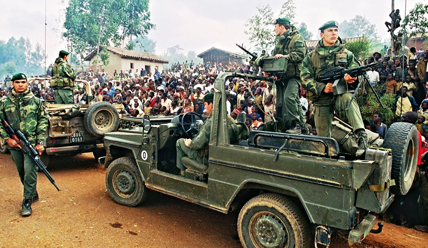 A French marines detachment in Rwanda in 1994. / Photo: Net.