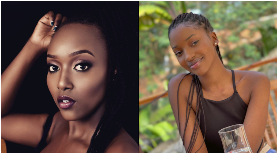 Sandrine Umutoni (L) and Deborah Niheza will represent Rwanda at the Miss Eloquent Africa semi-finals. 