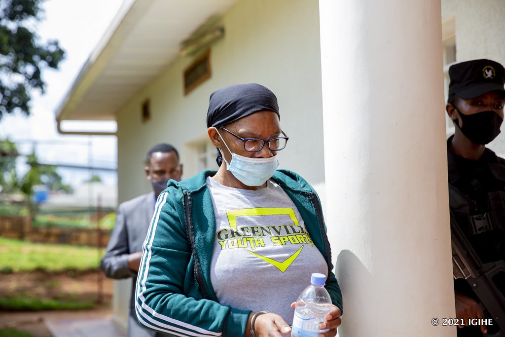 Beatrice Munyenyezi, a Genocide suspect arrives at at the Kicukiro Primary Court on April 28. 