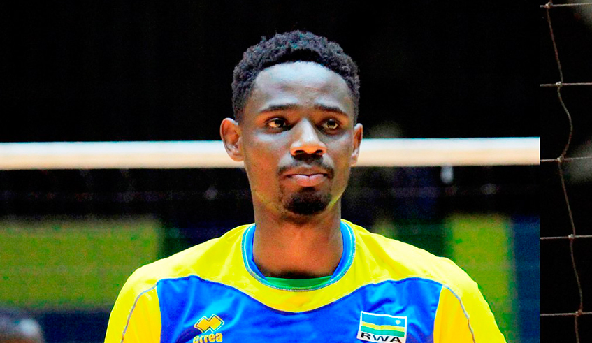 Rwanda international left-attacker Yves Mutabazi is close to joining Tunisian volleyball club Esperance de Tunis. / Photo: Sam Ngendahimana.