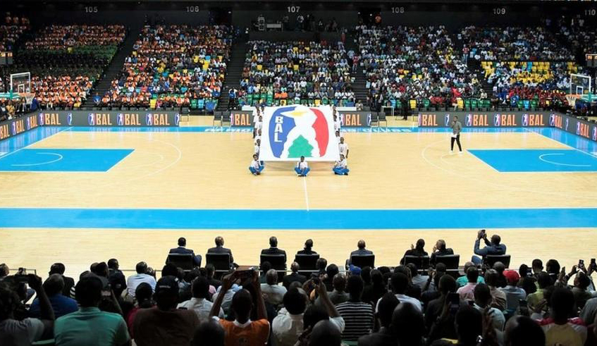 The Basketball Africa League (BAL) logo was officially launched in Kigali in 2019. BAL has teamed up with Hou013alywood film maker Richard Brown to produce a docuseries of the elite competition. / Photo: File.
