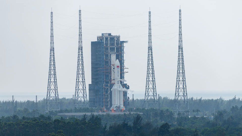 The Tianhe module was launched from the Wenchang Space Launch Centre. 