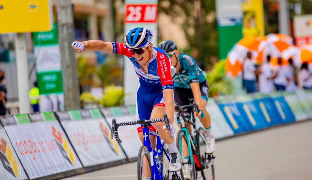 French cyclist Valentin Ferron took stage four of Tour du Rwanda. (Courtesy)