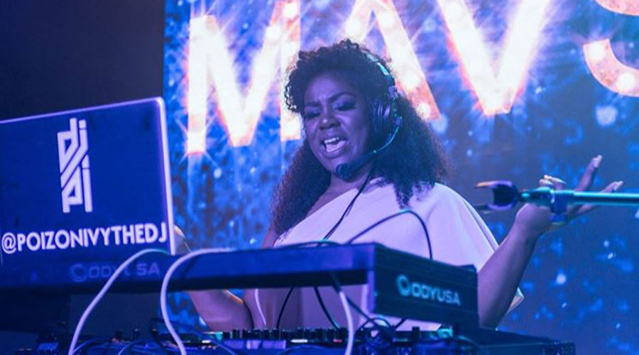DJ Poizon Ivy, the official disk jockey for NBA giants Dallas Mavericks. 