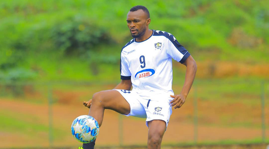 APR FC striker Jacques Tuyisenge during a training session on May 7. The 28-year-old has recovered from a knee injury. 