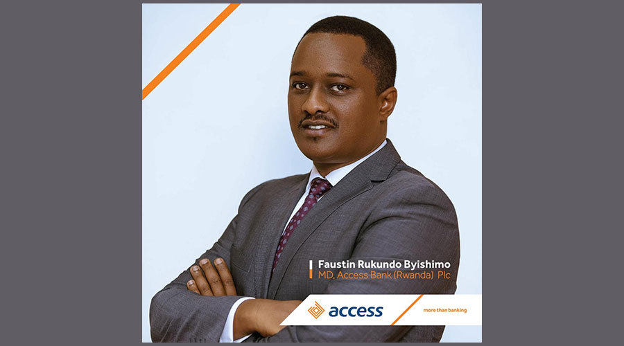Faustin Rukundo Byishimo is the new Managing Director of Access Bank Rwanda.
