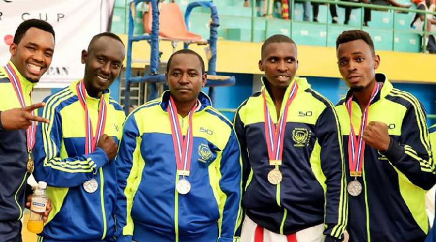 Byukusenge (R) joined karate in 2010, and insists he has never looked back since. 