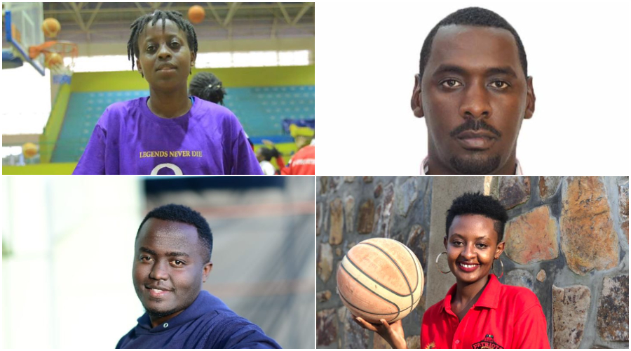 Clockwise from top-left: Rosine Micomyiza, Danny Kirenga, Gentil Gisubizo and Fanny Muhorakeye. 