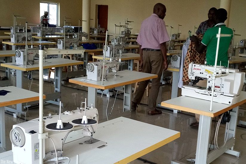 Some equipment of  Burera Garment Factory that  is a joint venture between Burera District and Noguchi Holdings, a local company. 