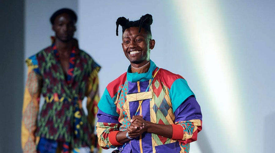 Amza Niyonzima during a past fashion show in South Africa. 