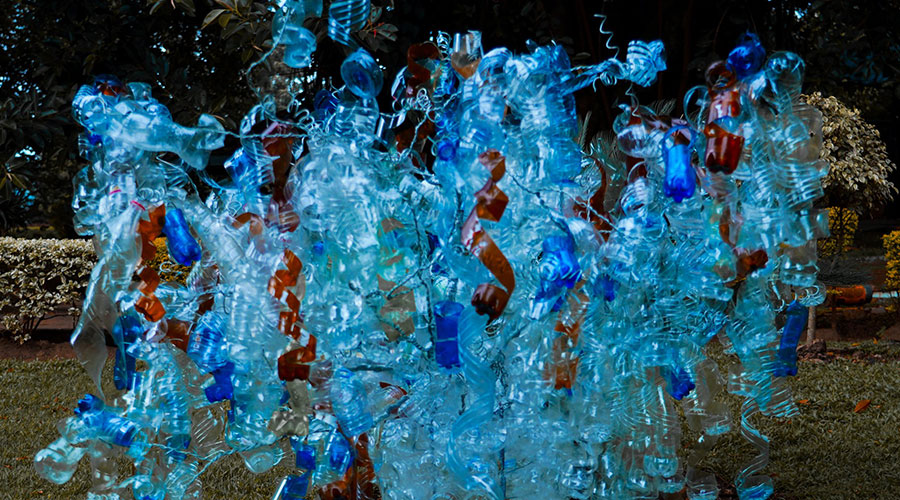 One of the green architectural projects by the Rwandan female artists. 