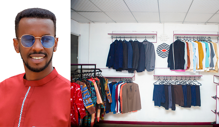 Emmanuel Murenzi, popularly known as u2018Emmalitou2019,  established a fashion store, u2018Lito Ris Designu2019, to fulfill his dream. / Courtesy