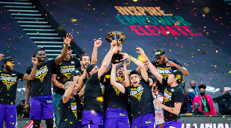 Egyptian giants Zamalek celebrate after winning the inaugural Basketball Africa League in Kigali on Sunday, May 30. Rwandan representatives in the tournament, Patriots finished in fourth position. 