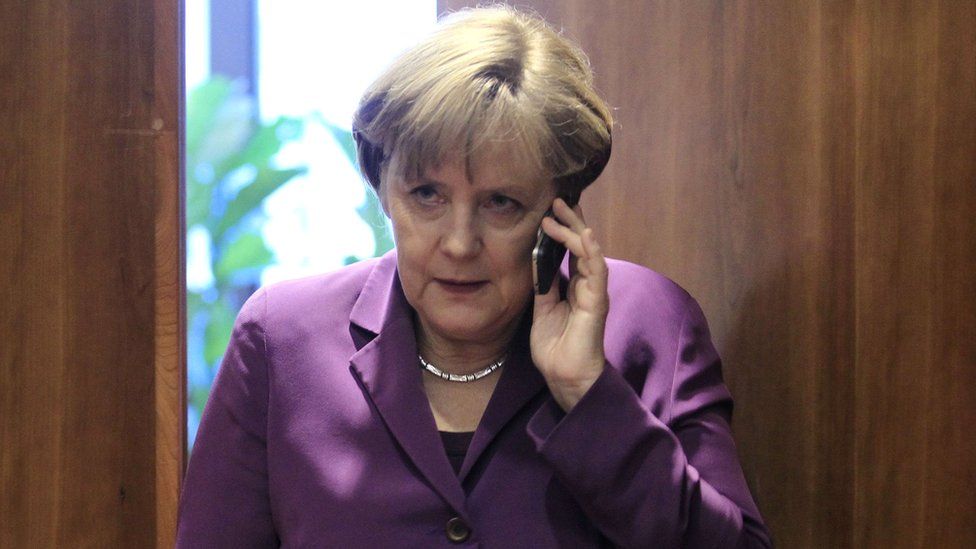 Angela Merkel was allegedly targeted by US intelligence. 