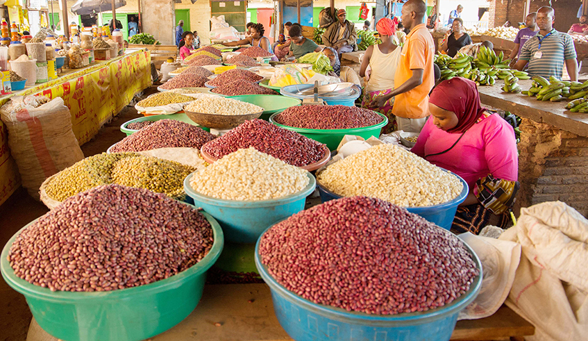 Some iron-rich beans at Kimironko marketFarmers who are growing iron-rich beans across the country are experiencing a rising demand of produce on the market. / Photo: Craish Bahizi.
