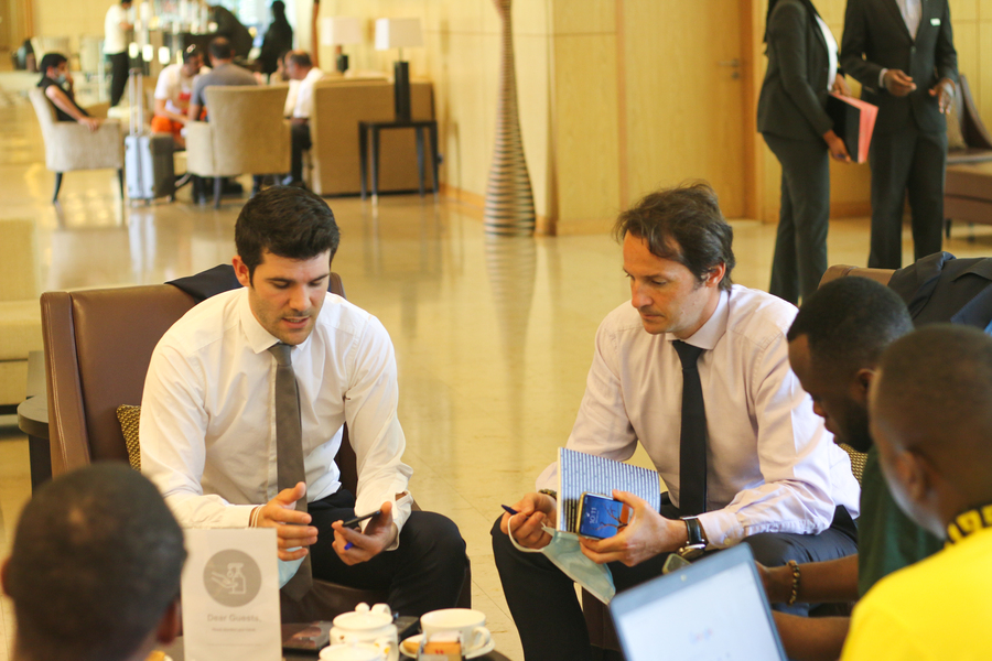 Antoine Salvage (L) and Edouard Bloch.