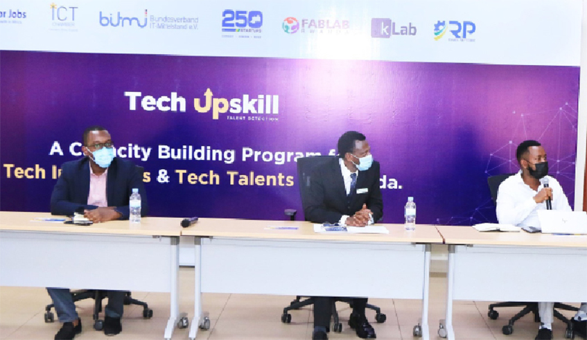 The upskilling programme is a 3-year project initiated by the Rwanda ICT Chamber in partnership with BITMi, technology and innovation hubs FabLab and kLab, and 250startup. / Courtesy