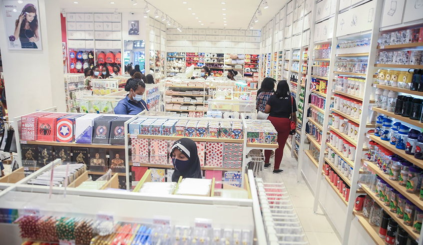 Supermarket photo Inside the Miniso supermarket at KBC on June 4, 2021. / Dan Nsengiyumva