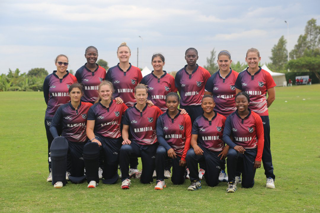 Namibian women's cricket national team reigstered their second win after beating Rwanda by 44 runs on Minday, June 7 at Gahanga International Cricket Stadium. / Courtesy
