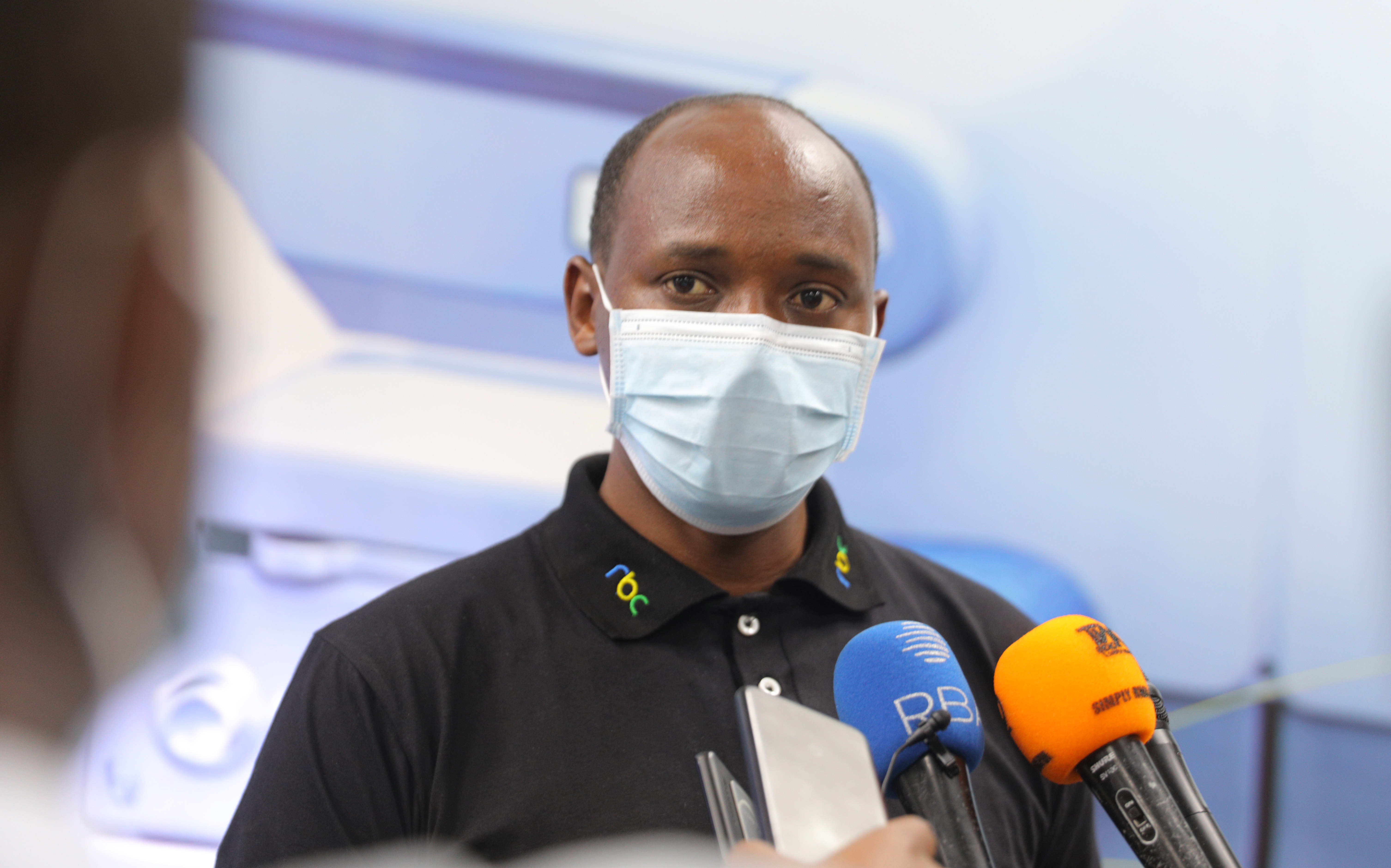 Dr. Sabin Nsanzimana, the Director-General of Rwanda Biomedical Centre speaks to journalists last year. 
