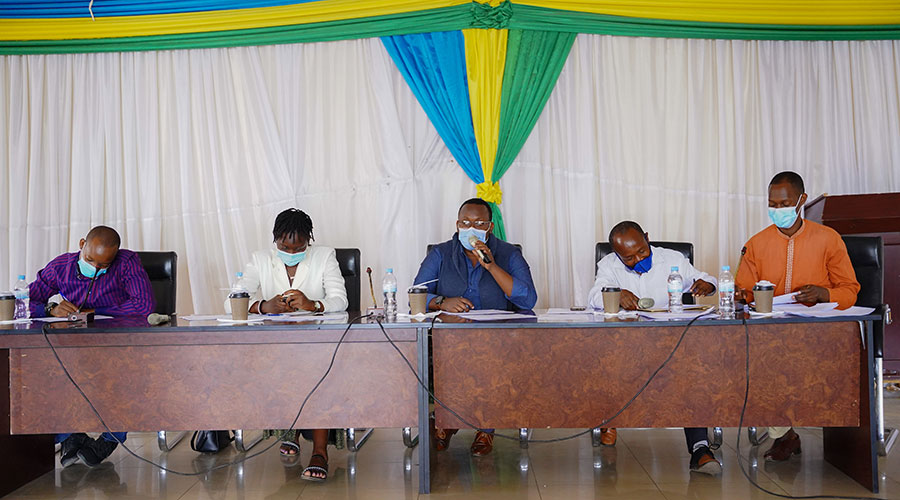 The panel of judges during the competition.