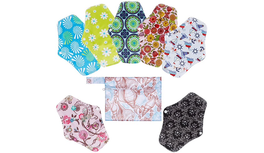 Some reusable and cheap sanitary pads. / Photo: Net.