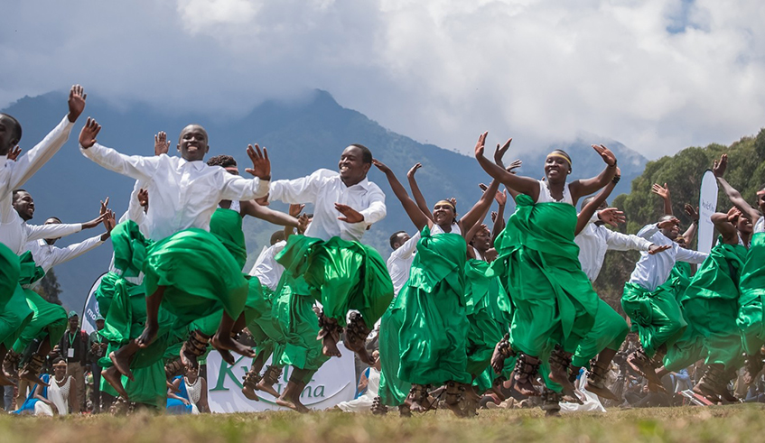 The Ikinimba dance from Burera and Gikumbi is one of the local dances that are promoted by Ikiringo project. Photo/ courtesy