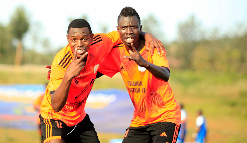 Rutsiro FC players celebrate after defeating Sports 2-0 on June 22. / Photo: Courtesy.