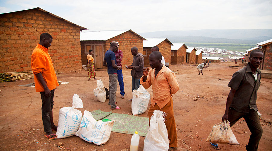 Some of Burundian refugees at Mahama refugee camp in Kirehe District. 