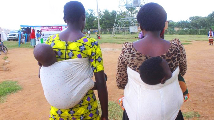 Some of teen mothers with their babies after giving birth due to unwanted pregnancies. 