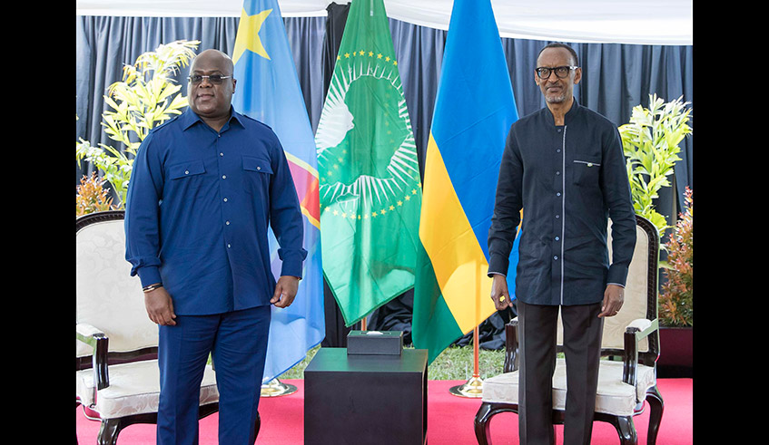 Presidents Kagame had hosted his DR Congo counterpart on Friday in Rubavu City. 