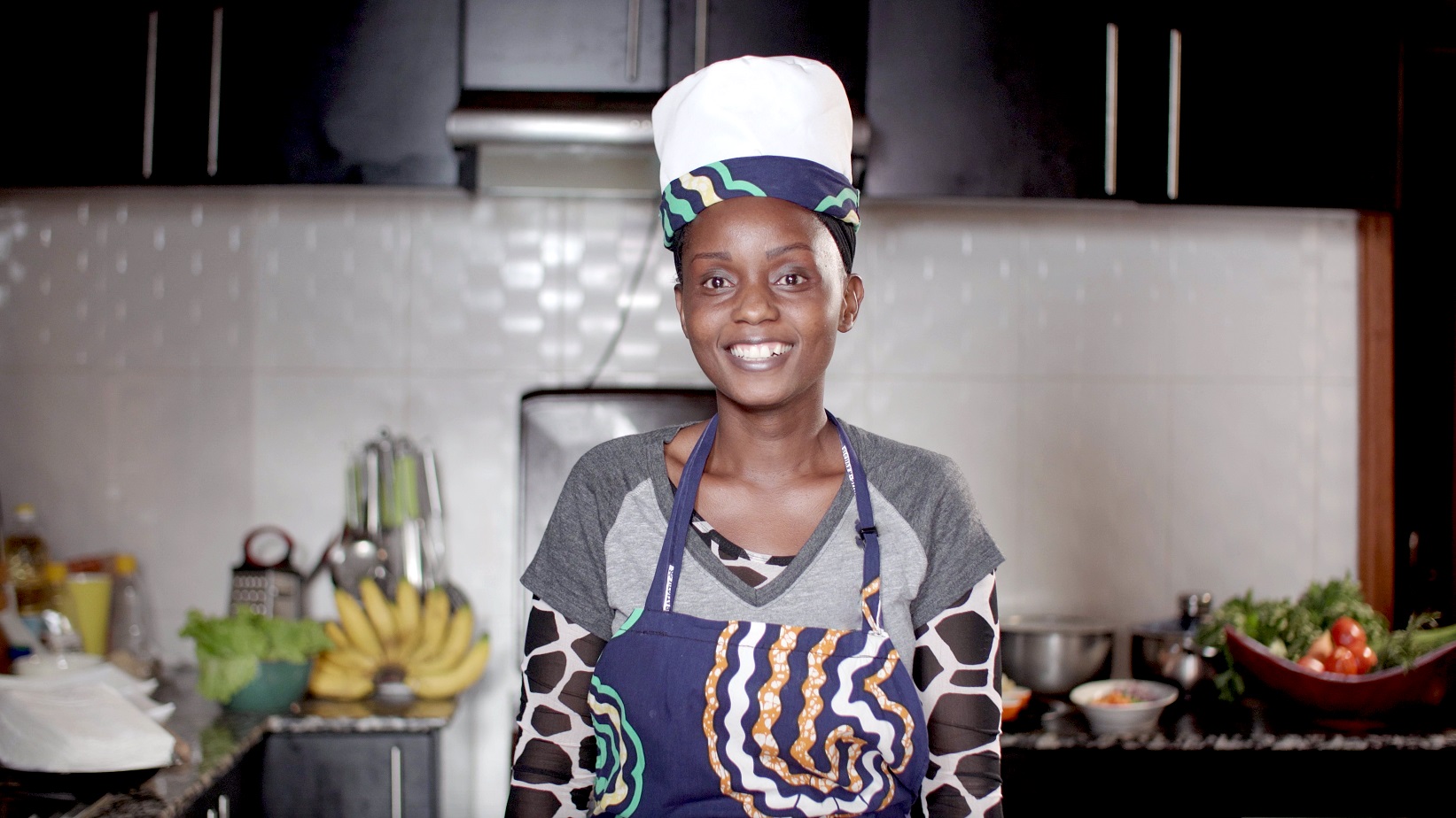 Joella Muhimpundu, Chef and owner of Teka par idee du jour YouTube Channel, one of the graduates of AMI programmes. / Courtesy