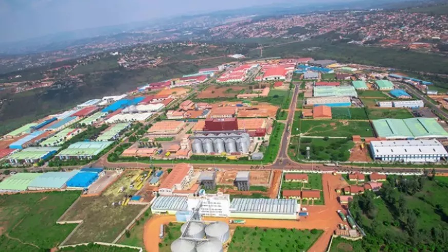 An aerial view of the Kigali Special Economic Zone in Gasabo District, which is set to increase private sector investments and to develop industrial/non-agricultural sectors. / Photo: File.