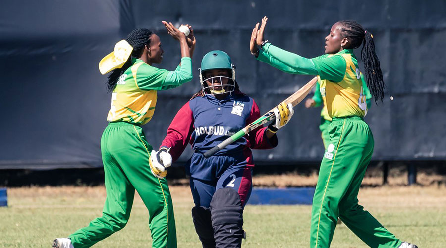 The national women cricket team during a recent tie against Mozambique. Rwanda has improved in global rankings from 39th in 2017 to 19th currently. 