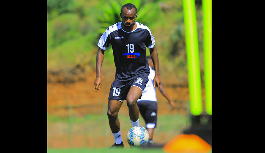Striker Dany Usengimana is one of the players that have been released by APR FC. / Courtesy. 