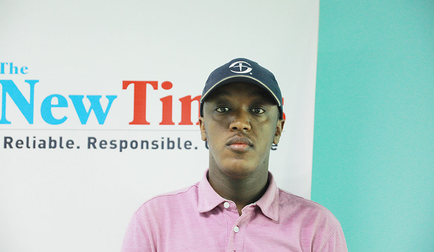 Tom Gasana after the interview at The New Times. / Photo by Sam Ngendahimana