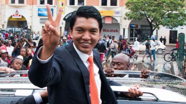 Andry Rajoelina was sworn in as president in 2019. 