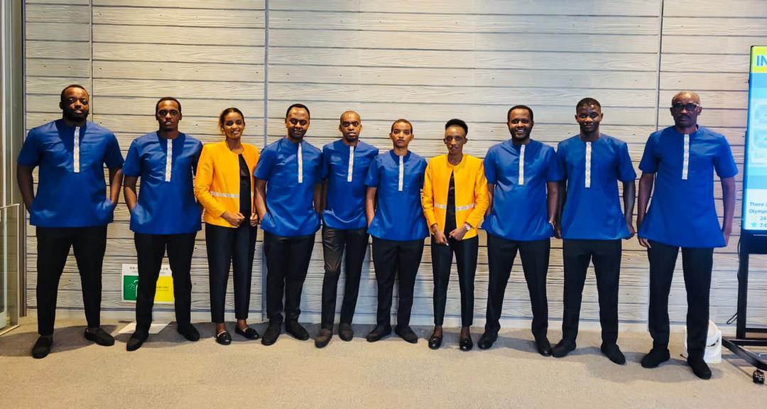Rwanda's Olympic delegation at the Tokyo 2020 Games. / Courtesy 